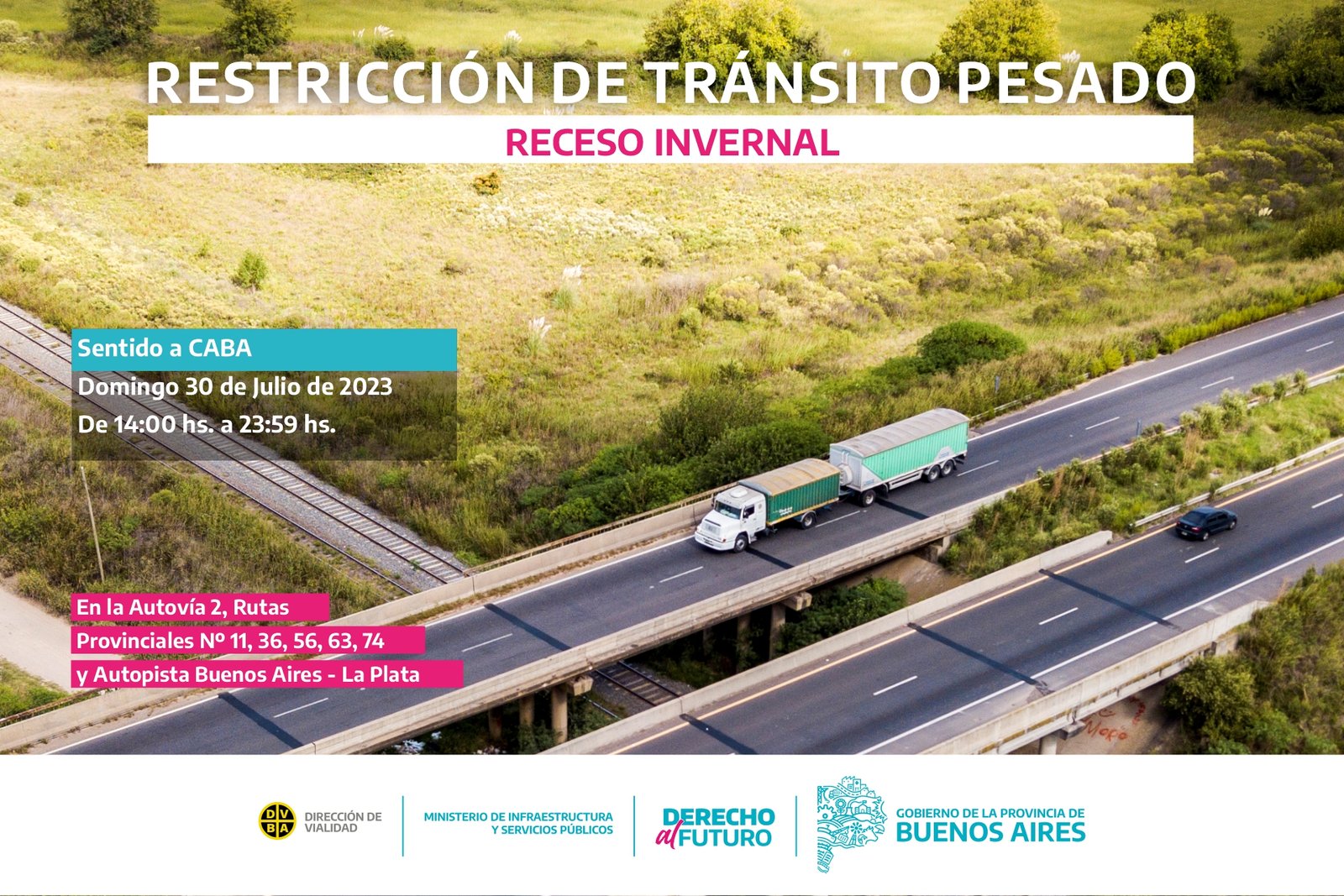 Restricción para la circulación de camiones con carga en distintas ...